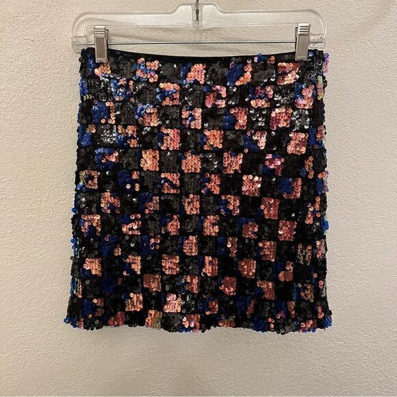 Forever 21 Sequins Mini Skirt Size Meduim - Picture 1 of 5